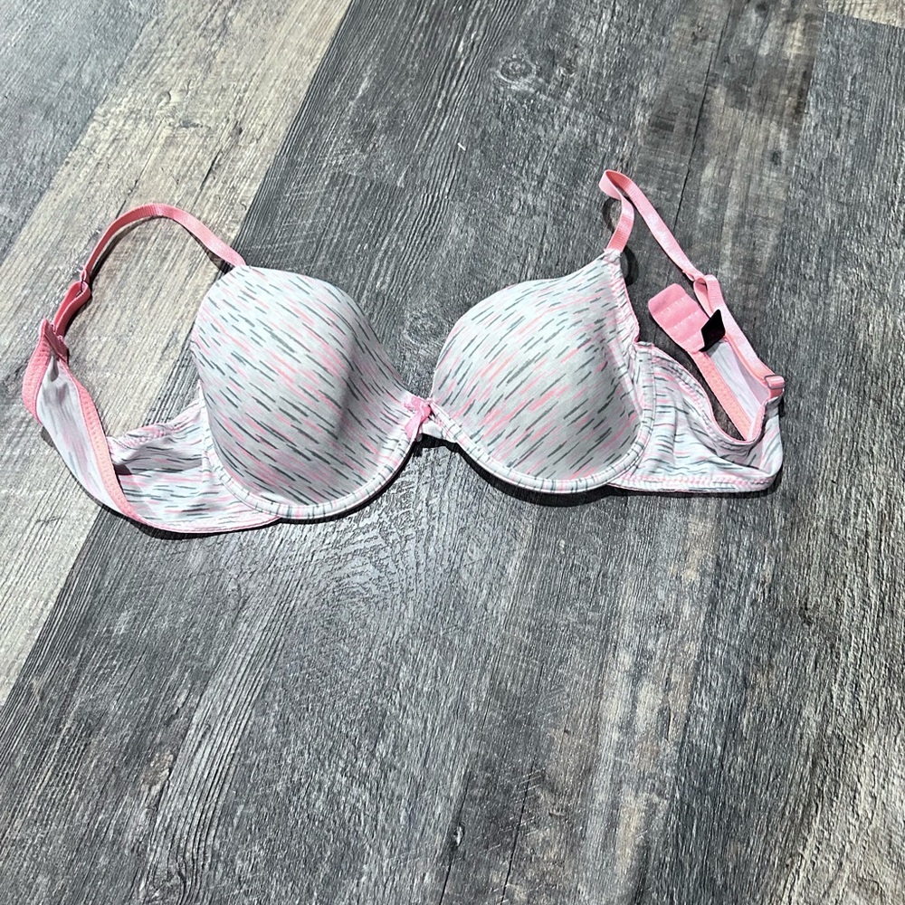 Stylish Pink and White Women's Bra